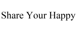 SHARE YOUR HAPPY trademark