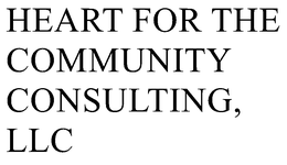 HEART FOR THE COMMUNITY CONSULTING, LLC trademark