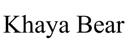 KHAYA BEAR trademark