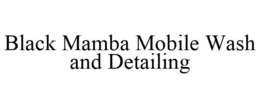 BLACK MAMBA MOBILE WASH AND DETAILING trademark