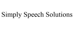 SIMPLY SPEECH SOLUTIONS trademark