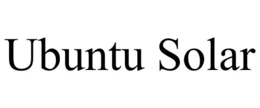 UBUNTU SOLAR trademark