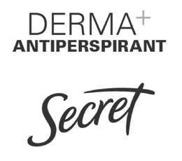 DERMA+ ANTIPERSPIRANT SECRET trademark
