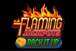 FLAMING JACKPOTS RACK IT UP trademark