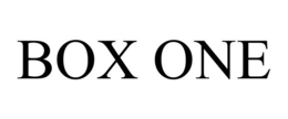 BOX ONE trademark