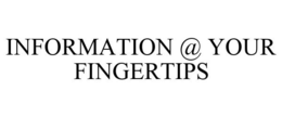 INFORMATION @ YOUR FINGERTIPS trademark