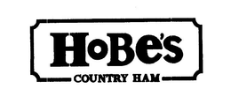 HOBE'S COUNTRY HAM + DESIGN trademark