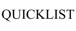 QUICKLIST trademark