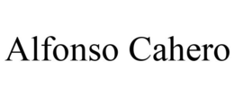 ALFONSO CAHERO trademark