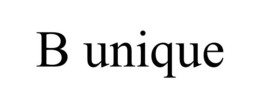 B UNIQUE trademark