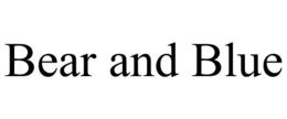 BEAR AND BLUE trademark
