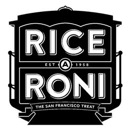 RICE A RONI EST 1958 THE SAN FRANCISCO TREAT trademark