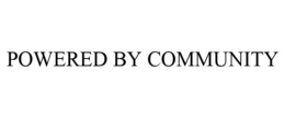 POWERED BY COMMUNITY trademark