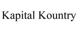 KAPITAL KOUNTRY trademark