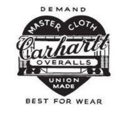 CARHARTT OVERALLS MASTER CLOTH UNION MADE DEMAND BEST FOR WEAR trademark