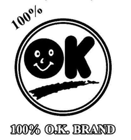 100% O.K. BRAND trademark