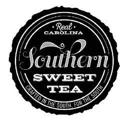 ·REAL· CAROLINA SOUTHERN SWEET TEA CRAFTED IN THE SOUTH, FOR THE SOUTH trademark