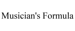 MUSICIAN'S FORMULA trademark