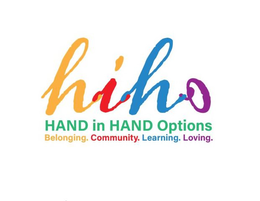 HIHO HAND IN HAND OPTIONS BELONGING. COMMUNITY. LEARNING. LOVING. trademark