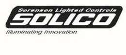 SORENSON LIGHTED CONTROLS SOLICO ILLUMINATING INNOVATION trademark