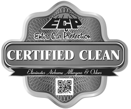 ECP ENTIRE CAR PROTECTION CERTIFIED CLEAN ELIMINATES AIRBORNE ALLERGENS & ODORS trademark