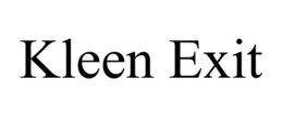 KLEEN EXIT trademark