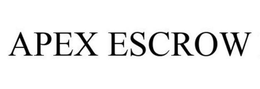 APEX ESCROW trademark