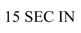 15 SEC IN trademark