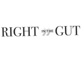 RIGHT IN THE GUT trademark