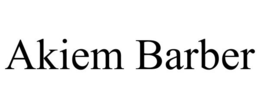 AKIEM BARBER trademark