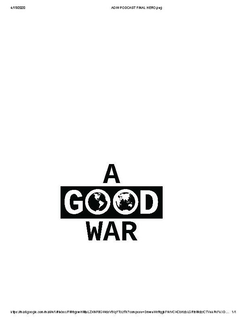 A GOOD WAR trademark