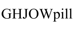 GHJOWPILL trademark