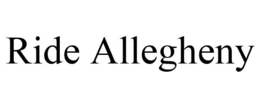 RIDE ALLEGHENY trademark