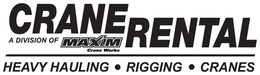 CRANE RENTAL A DIVISION OF MAXIM CRANE WORKS HEAVY HAULING RIGGING CRANES trademark