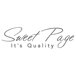 SWEET PAGE IT'S QUALITY trademark