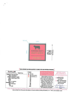 NEBRASKA BEEF'S SELECT ANGUS PRIDE trademark