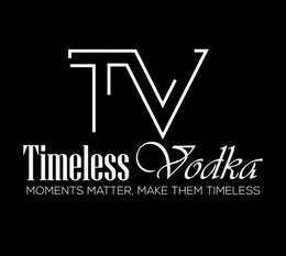 TIMELESS VODKA MOMENTS MATTER, MAKE THEM TIMELESS trademark