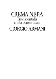 CREMA NERA REVISCENTALIS META CONCENTRATE GIORGIO ARMANI trademark
