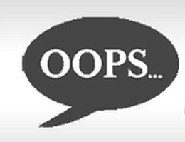 OOPS... trademark