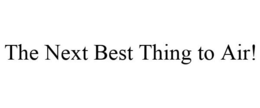 THE NEXT BEST THING TO AIR! trademark