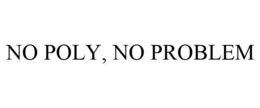 NO POLY, NO PROBLEM trademark