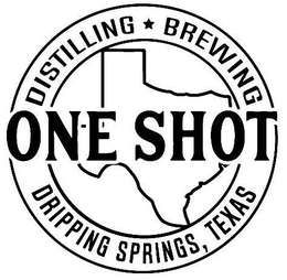 ONE SHOT DISTILLING BREWING DRIPPING SPRINGS, TEXAS trademark