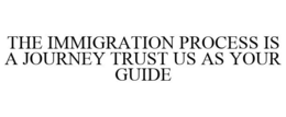 THE IMMIGRATION PROCESS IS A JOURNEY TRUST US AS YOUR GUIDE trademark