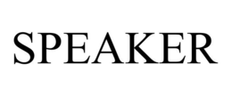 SPEAKER trademark