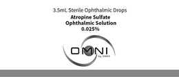 3.5 ML STERILE OPHTHALMIC DROPS ATROPINE SULFATE OPHTHALMIC SOLUTION 0.025% OMNI BY OSRX trademark