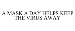 A MASK A DAY HELPS KEEP THE VIRUS AWAY trademark