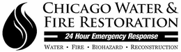 CHICAGO WATER & FIRE RESTORATION 24 HOUR EMERGENCY RESPONSE WATER · FIRE · BIOHAZARD · RECONSTRUCTION trademark