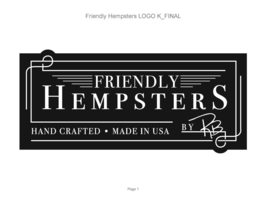 FRIENDLY HEMPSTERS HAND CRAFTED MADE IN USA BY RB trademark