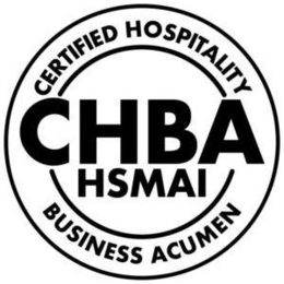 CHBA HSMAI CERTIFIED HOSPITALITY BUSINESS ACUMEN trademark