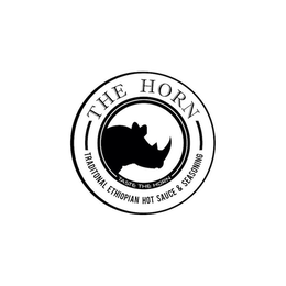THE HORN TASTE THE HORN TRADITIONAL ETHIOPIAN HOT SAUCE & SEASONING trademark